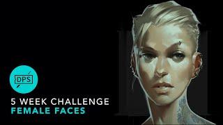 Concept Art Exercise: Painting Female Faces with Digital Art