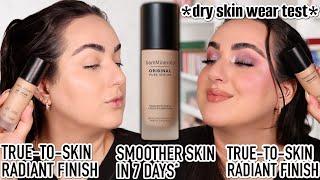 NEW BARE MINERALS ORIGINAL PURE SERUM RADIANT FOUNDATION! DRY SKIN REVIEW & WEAR TEST!