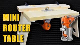 Make a Mini Router Table for Trim Router (Laminate Router)