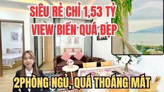 CĂN HỘ VIEW BIỂN 2P NGỦ RẺ NHẤT NHA TRANG CHỈ 1Tỷ530 THÔI