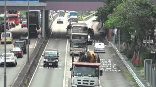 【影像報導】車輛切線駛入大埔公路