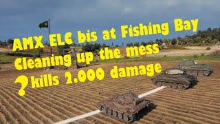 AMX ELC bis at Fisherman's Bay. Cleaning up the mess. Type-34 was a great help during the battle.