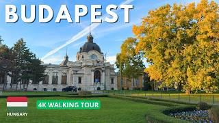 Budapest's Stunning AUTUMN Views: 4K Walking Tour in City Park - October 2024