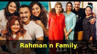 Rahman the actor with wife Meher and two beautiful daughter  Rushda Rahman and Alisha Rahman