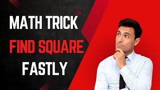 Fast Math Trick |square number |Degree  2| Tricks by khadi learner #khadilearner6269 #shorttrick