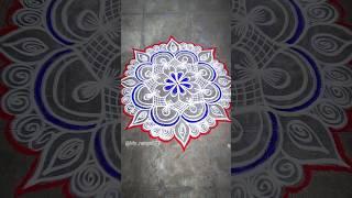 Morning kolam#159 #shorts #shortsfeed #ytshorts #muggulu #rangolidesigns #2024 #@My_rangoli77