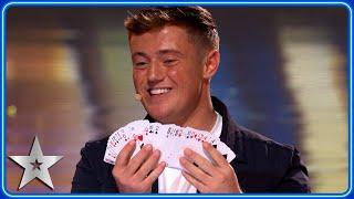 Harry Moulding does UNBELIEVABLE magic act on ROLLERCOASTER! | Auditions | BGT 2025