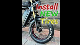 Easy Install Kenda tires on Fat tire eBike 20x4