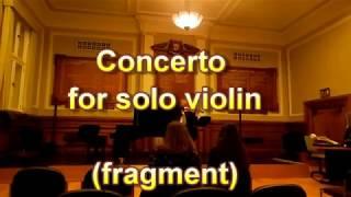 Leonid Bobylev: Concerto for solo violin