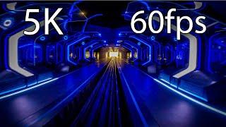 TRON Lightcycle / Run front seat on-ride 5K POV @60fps Walt Disney World's Magic Kingdom