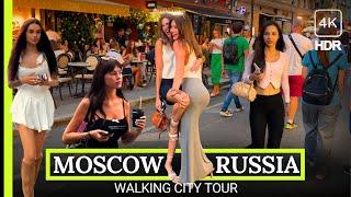  Walking Tour Russia Moscow  With Hot Russian Girls 2024 4K HDR