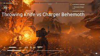 Throwing Knife vs Charger Behemoth - HELLDIVERS 2