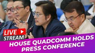 LIVE: House quad comm holds presscon on the recent Senate hearing on Duterte's drug war |October 29