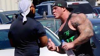 Rich Piana gets Punished for being a Cheater by Boxer Prophet Muscle