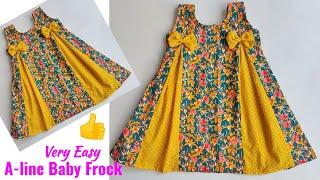 Very Easy Baby frock cutting and stitching  for 2-3 Year