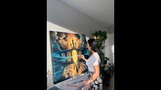 A Painting of Love, Loss and Eternal Connection | Intuitive Painting Process