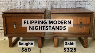 Extreme Modern Nightstand Makeover! // Furniture Flipping for Profit