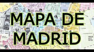 MAPA DE MADRID ESPAÑA