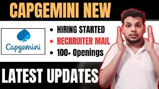 Capgemini New Hiring Started | IQVIA Assessment Mails Out | OFF Campus Drive | Hiring Updates