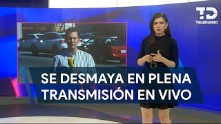 Conductora de Telediario se desmaya en plena transmisión; confirman que se se encuentra estable