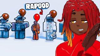 Try Hard Drops Bars In POP THE BALLOON.. (ROBLOX VOICE CHAT)