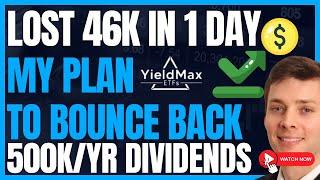 How I LOST 46K Yesterday & My Plan To Bounce Back (Yieldmax & Roundhill Dividend Investing) #FIRE