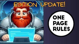 One Page Rules Edition Update!  Edition 3.4 is out!