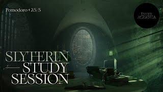 Study at the Slytherin Dungeon   Pomodoro 25/5  2 hrs  Harry Potter  x Dark Academia