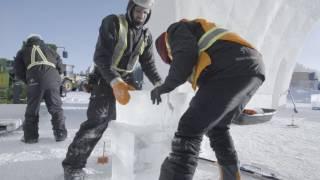 Construction Hotel de Glace - Quebec City- Canada