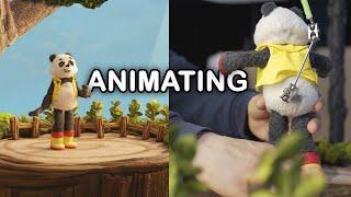 ANIMATING the Panda for Just Dance 2022 - Inspira Stop motion animation - making / behind the scenes