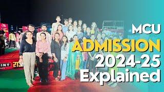 MCU Admission Process | 2024-25 | Explained