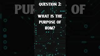 J277 Purpose of ROM Quick fire revision questions