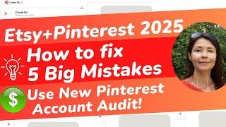 5 Big Pinterest Mistakes New Etsy sellers make on Pinterest Account 2025. Why Pinterest Pin -0 Views
