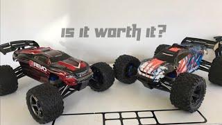 Traxxas E-Revo VXL vs. Old E-Revo Brushless Edition SIDE BY SIDE Comparison