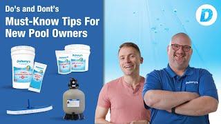 Pool Maintenance Basics: Do's and Don’ts for New Pool Owners