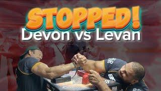 Levan was surprised by Devon's strength lvl #devonlarratt #levansaginashvili #eastvswestarmwrestling