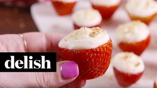 Cheesecake Stuffed Strawberries | Delish