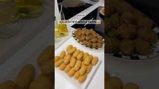 Tarif yorumda️  İÇLİ KÖFTE YAPIMI #shorts
