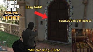 *Still Working 2024* How To Get Gold SOLO! | West Storage Wall Glitch | GTA Online CayoPerico Heist