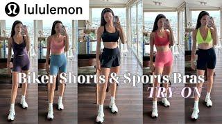 Lululemon Try-On Biker Shorts & Sports Bras - Size 4