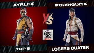 MOKETE MARZO 2024 Losers Quater-Finals Ayrlex (Scorpion ) Vs. Poringuita (Liu Kang, Johnny Cage)