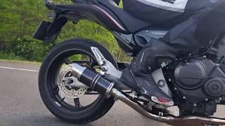 Delkevic 4x1 full system on Honda CB600F PC41 Hornet 2007