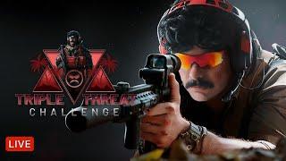 LIVE - DR DISRESPECT - TRIPLE THREAT CHALLENGE - RIVALS, PUBG, WARZONE