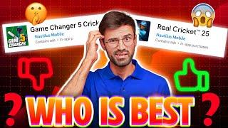 Shocking Results !! Real Cricket 25 vs Game Changer 5??? Which mode is best | RC25 vs GC5