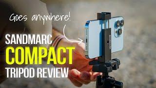 The MOST COMPACT Travel / Smartphone Tripod? - Sandmarc iPhone Tripod Review