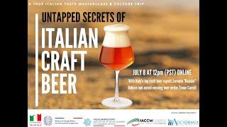 True Italian Taste Masterclass: Untapped Secrets of Italian Craft Beer