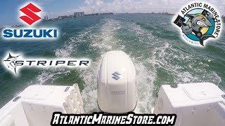 21' Striper with a 200HP Suzuki Sea Trial - Atlantic Marine