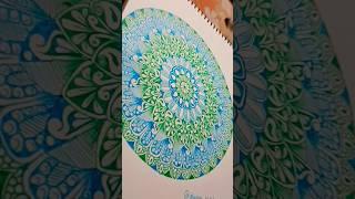 Draw an easy mandala with me🪷#art #shorts #drawing #pastel #colors#mandalaartforbeginners#youtube