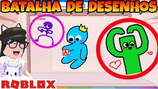  DESAFIO... DESENHANDO os RAINBOW FRIENDS (Speed Draw Roblox)