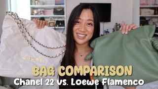 Chanel 22 vs. Loewe Flamenco BAG COMPARISON + MOD SHOTS | REVIEW 